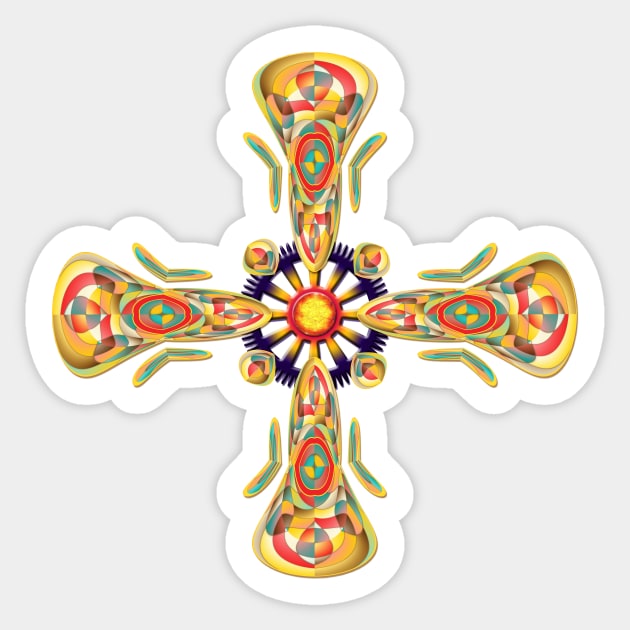 Jewelry cross Sticker by Gaspar Avila